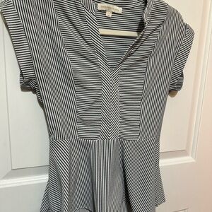 Modern Citizen Black and White Striped Women's Top